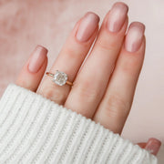  The Aline Cushion Moissanite Ring 14k Yellow Gold 003