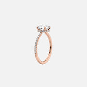  The Aline Oval Moissanite Ring 18k Rose Gold 002