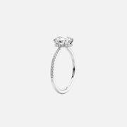  The Aline Pear Moissanite Ring 14k White Gold 002