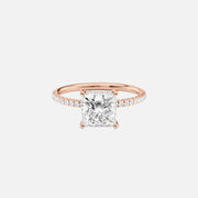  The Aline Princess Moissanite Ring 18k Rose Gold 001
