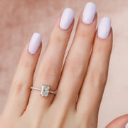  The Aline Radiant Moissanite Ring 14k Rose Gold 003