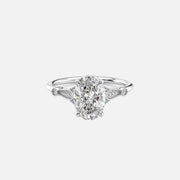  The Amber Oval Lab Diamond Ring 14k White Gold 001