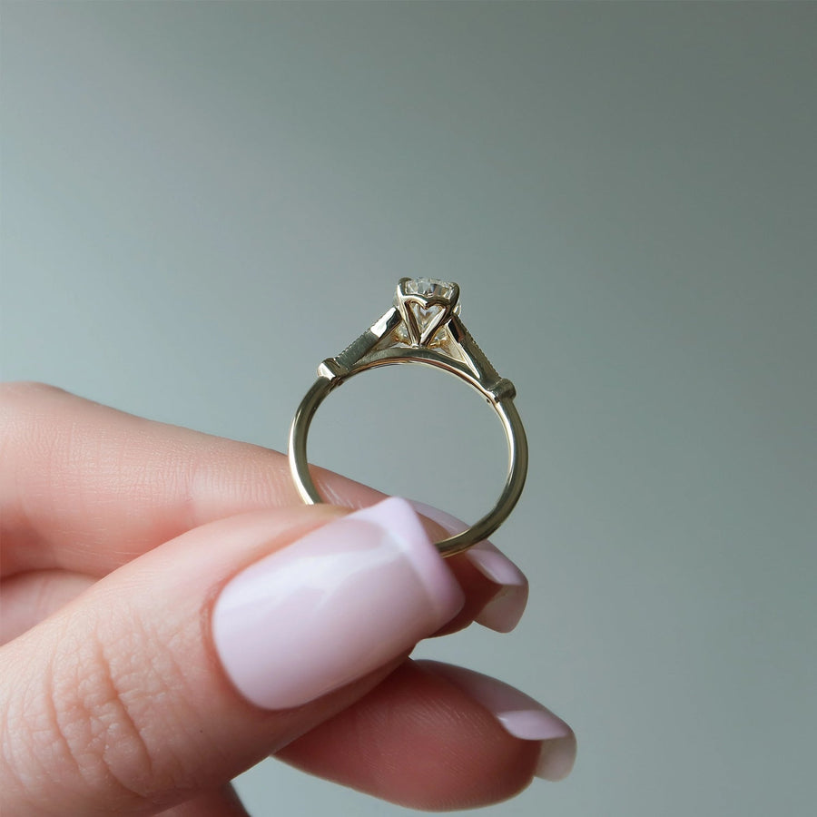  The Amber Oval Moissanite Ring 14k Yellow Gold 005 Final