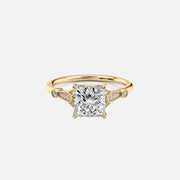 The Amber Princess Lab Diamond Ring 14k Yellow Gold 001