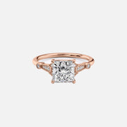  The Amber Princess Lab Diamond Ring 18k Rose Gold 001
