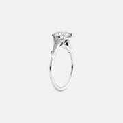  The Amber Radiant Moissanite Ring 18k White Gold 002