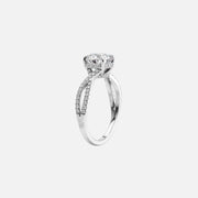  The Angelina Emerald Lab Diamond Ring 14k White Gold 002