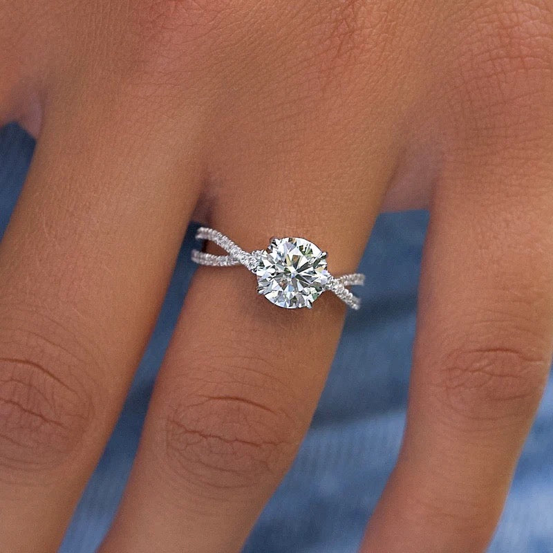  The Angelina Round Lab Diamond Ring 14k White Gold 004 Final