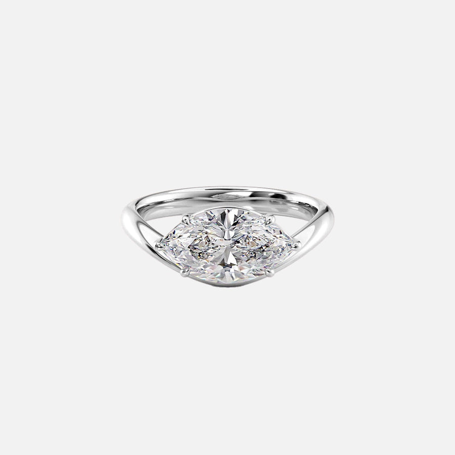  The Berta Marquise Lab Diamond Ring 18k White Gold 001