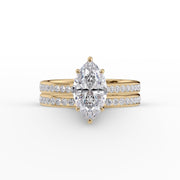  The Cameron Marquise Lab Diamond Ring 18k Yellow Gold 003