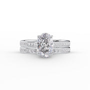  The Cameron Oval Lab Diamond Ring 14k White Gold 003