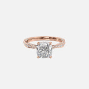  The Caroline Cushion Lab Diamond Ring 18k Rose Gold 001
