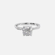  The Caroline Cushion Lab Diamond Ring 18k White Gold 001