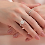  The Caroline Cushion Lab Diamond Ring 18k White Gold 004