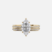  The Caroline Marquise Lab Diamond Ring 18k Yellow Gold 003