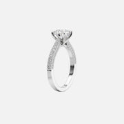  The Catherine Marquise Lab Diamond Ring 18k White Gold 002