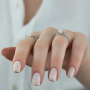  The Catherine Oval Moissanite Ring 18k White Gold 006 Final