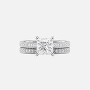  The Catherine Princess Lab Diamond Ring 14k White Gold 003