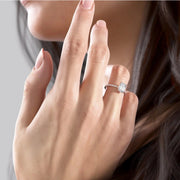 The Cecelia Emerald Pave Moissanite Ring - KNT - Engagement Rings, Wedding Bands & Fine Jewelry