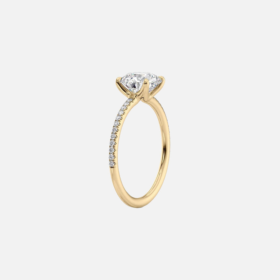 The Cecelia Oval Pave Moissanite Ring - KNT - Engagement Rings, Wedding Bands & Fine Jewelry