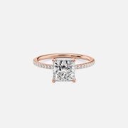 The Cecelia Princess Pave Moissanite Ring - KNT - Engagement Rings, Wedding Bands & Fine Jewelry