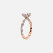  The Celine Oval Lab Diamond Ring 14k Rose Gold 002