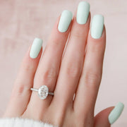  The Celine Oval Lab Diamond Ring 18k White Gold 003