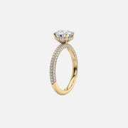  The Celine Oval Lab Diamond Ring 18k Yellow Gold 002