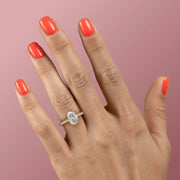  The Celine Oval Lab Diamond Ring 18k Yellow Gold 004