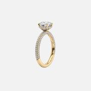  The Celine Radiant Lab Diamond Ring 14k Yellow Gold 002