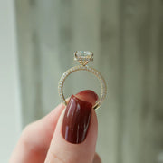  The Celine Radiant Moissanite Ring 18k Yellow Gold 005 Final