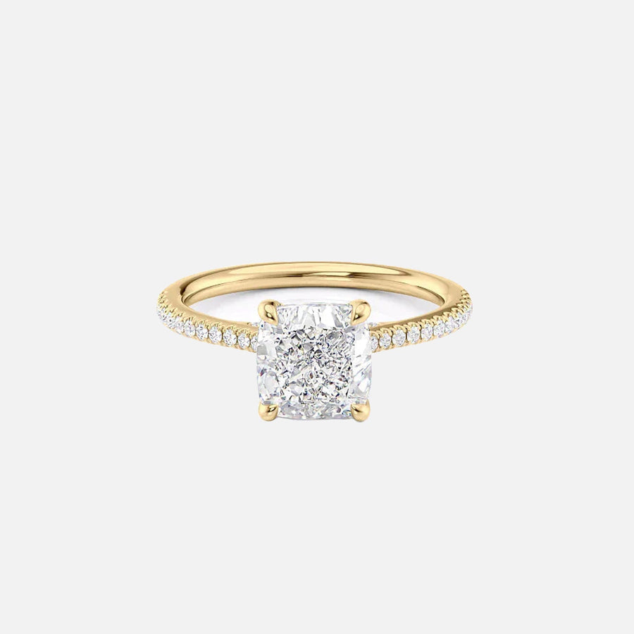 The Clara Cushion Pave Moissanite Ring - KNT - Engagement Rings, Wedding Bands & Fine Jewelry