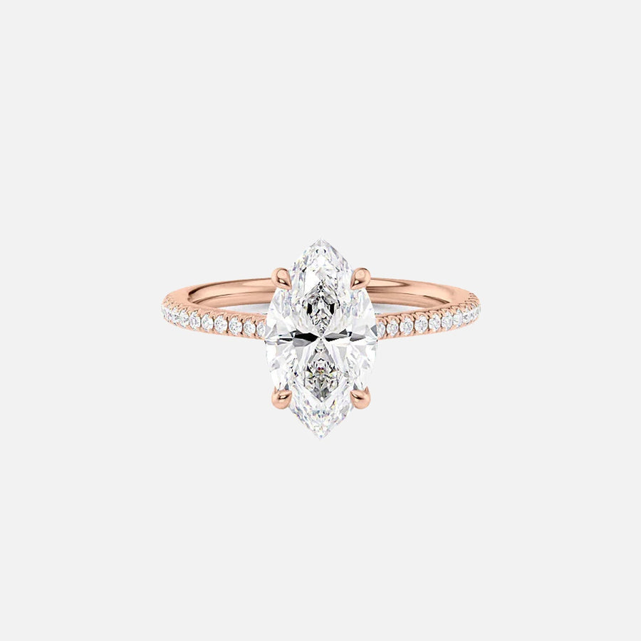 The Clara Marquise Pave Moissanite Ring - KNT - Engagement Rings, Wedding Bands & Fine Jewelry