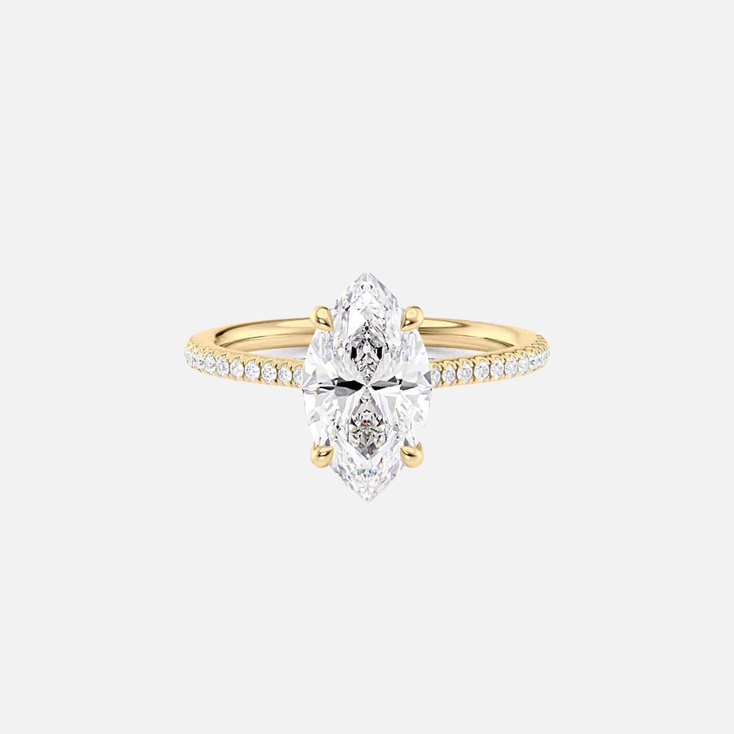 The Clara Marquise Pave Moissanite Ring - KNT - Engagement Rings, Wedding Bands & Fine Jewelry