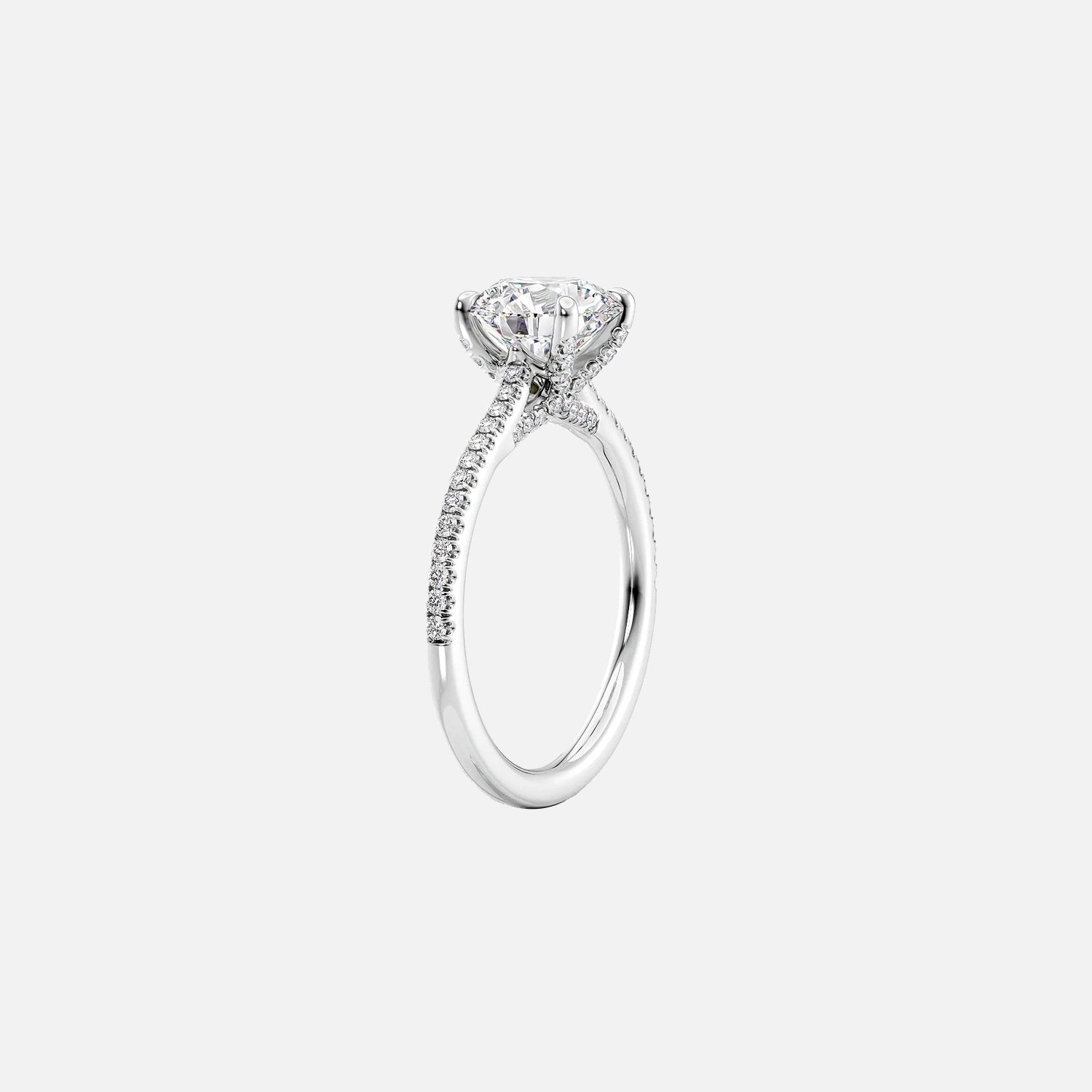 The Clara Oval Pave Moissanite Ring - KNT - Engagement Rings, Wedding Bands & Fine Jewelry