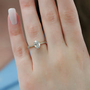 The Clara Oval Pave Moissanite Ring - KNT - Engagement Rings, Wedding Bands & Fine Jewelry