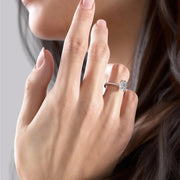 The Clara Oval Pave Moissanite Ring - KNT - Engagement Rings, Wedding Bands & Fine Jewelry