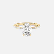 The Clara Oval Pave Moissanite Ring - KNT - Engagement Rings, Wedding Bands & Fine Jewelry