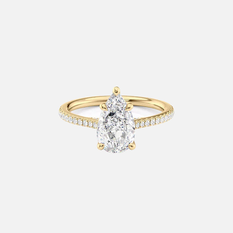 The Clara Pear Pave Moissanite Ring - KNT - Engagement Rings, Wedding Bands & Fine Jewelry