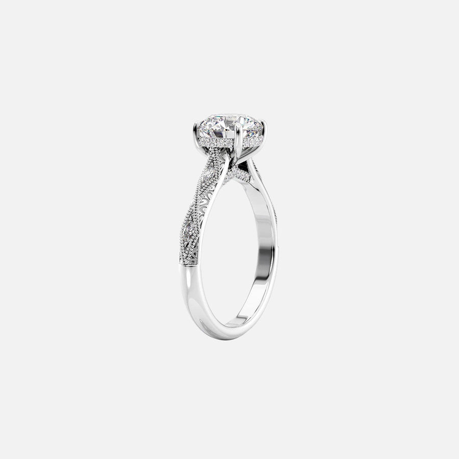  The Claudia Radiant Lab Diamond Ring 18k White Gold 002