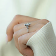 The Coco Marquise Side Stone Moissanite Ring - KNT - Engagement Rings, Wedding Bands & Fine Jewelry