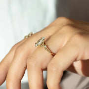 The Coco Marquise Side Stone Moissanite Ring - KNT - Engagement Rings, Wedding Bands & Fine Jewelry