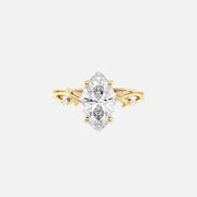 The Coco Marquise Side Stone Moissanite Ring - KNT - Engagement Rings, Wedding Bands & Fine Jewelry