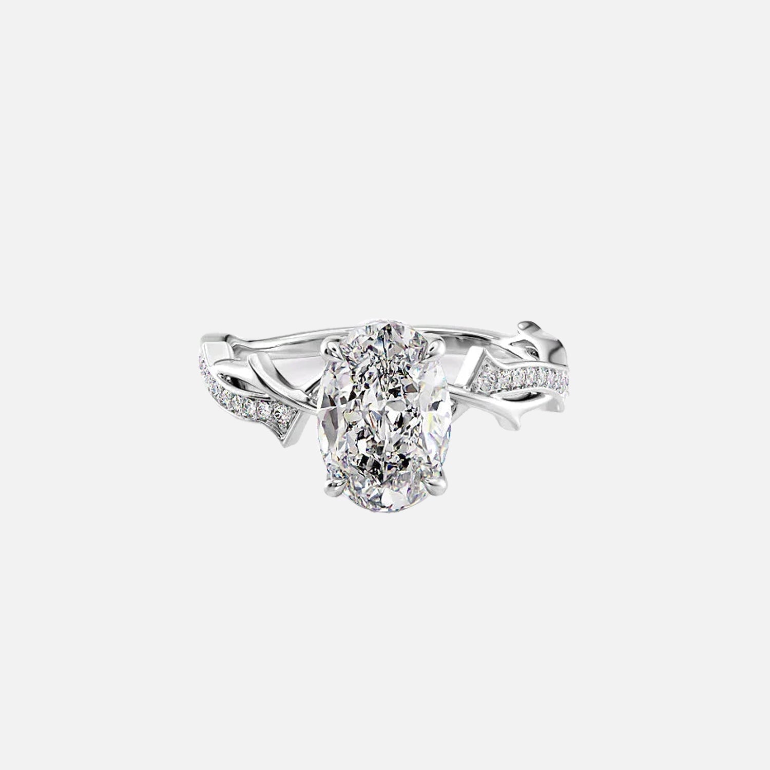 The Coco Oval Pave Moissanite Ring - KNT - Engagement Rings, Wedding Bands & Fine Jewelry