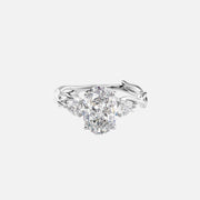 The Coco Oval Three Stone Moissanite Ring - KNT - Engagement Rings, Wedding Bands & Fine Jewelry