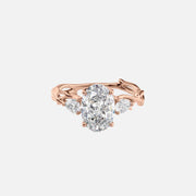 The Coco Oval Three Stone Moissanite Ring - KNT - Engagement Rings, Wedding Bands & Fine Jewelry