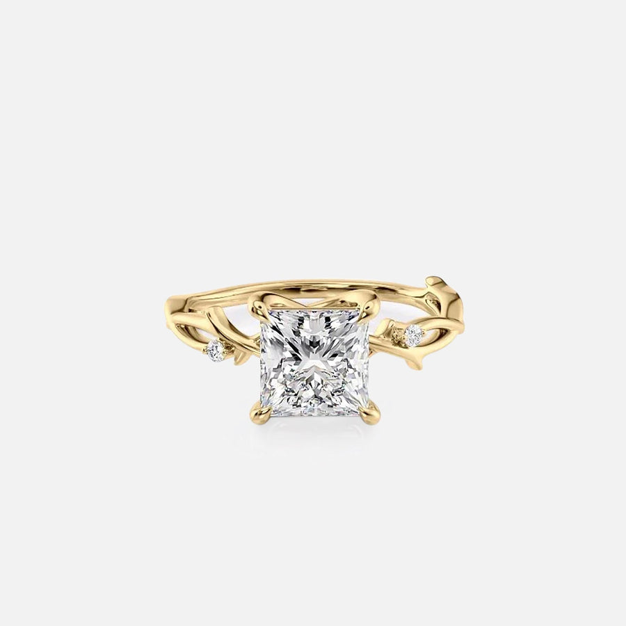 The Coco Princess Side Stone Moissanite Ring - KNT - Engagement Rings, Wedding Bands & Fine Jewelry