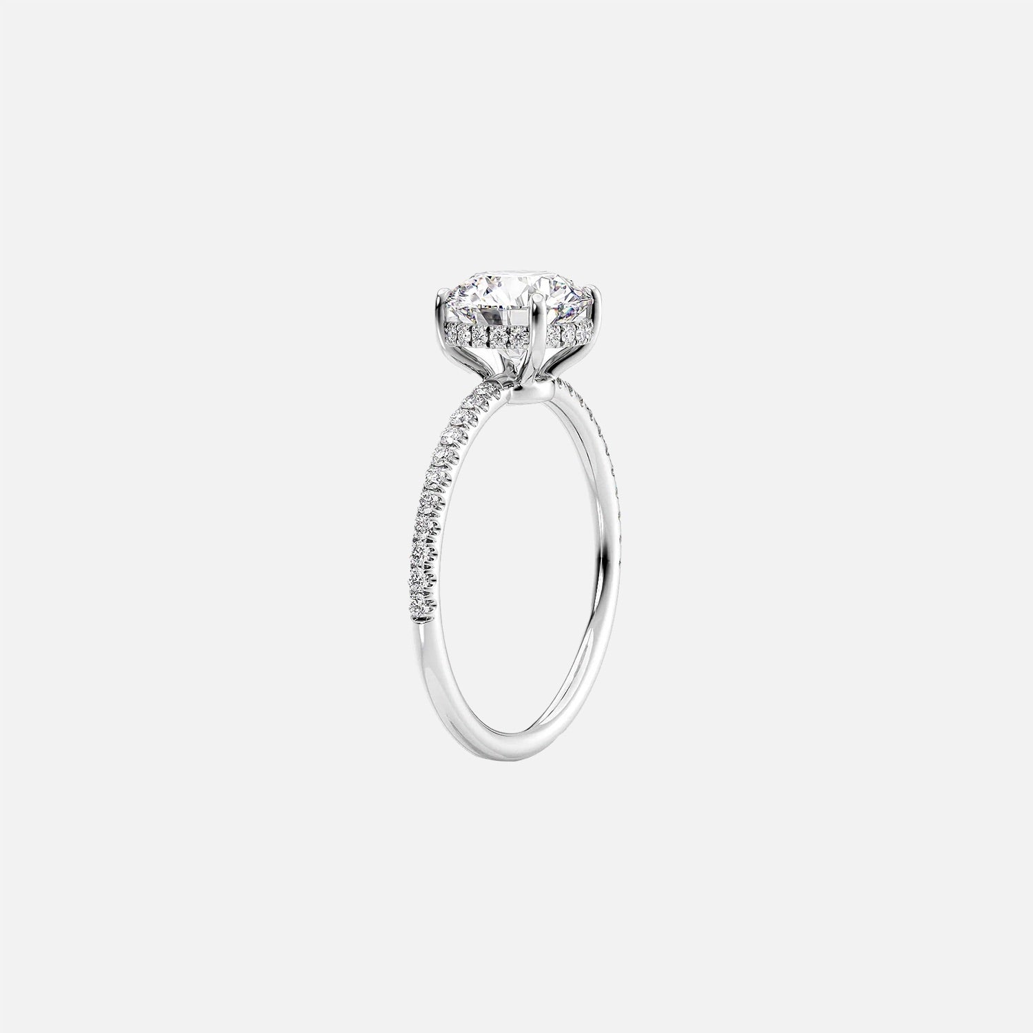 The Elisa Oval Pave Moissanite Ring - KNT - Engagement Rings, Wedding Bands & Fine Jewelry
