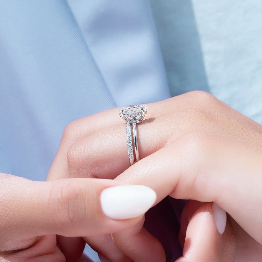 The Elisa Oval Solitaire Moissanite Ring - KNT - Engagement Rings, Wedding Bands & Fine Jewelry