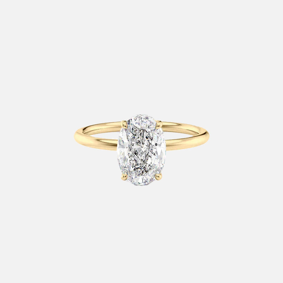 The Elisa Oval Solitaire Moissanite Ring - KNT - Engagement Rings, Wedding Bands & Fine Jewelry